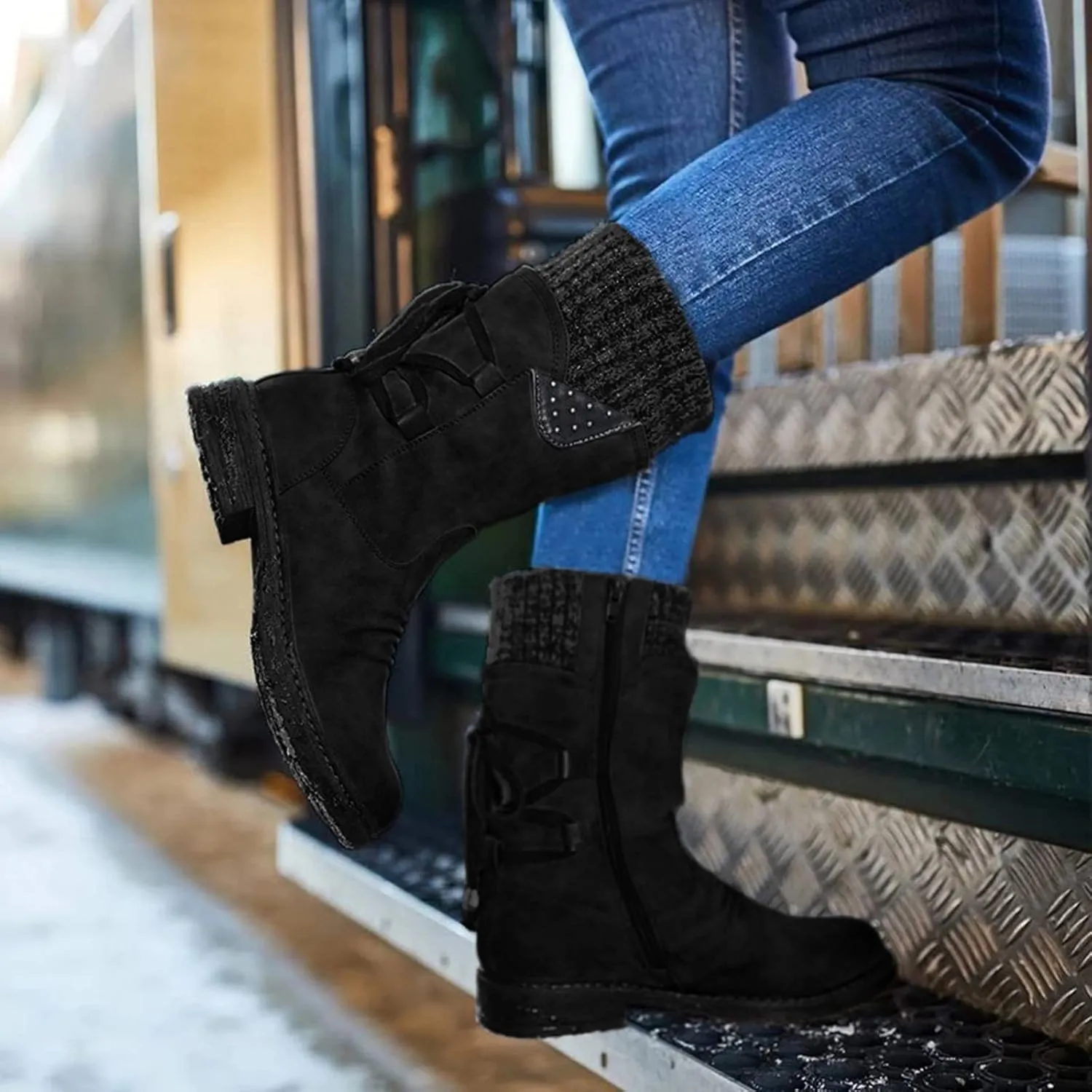 Womens Snow Boots Waterproof Insulated Slip ons Snowboard Boots Womens 9.5 White Women's Ankle Winter Boots Wide Width Size 11 Womens Winter Fur Lined Boots Snow Boots for Wide Feet Women