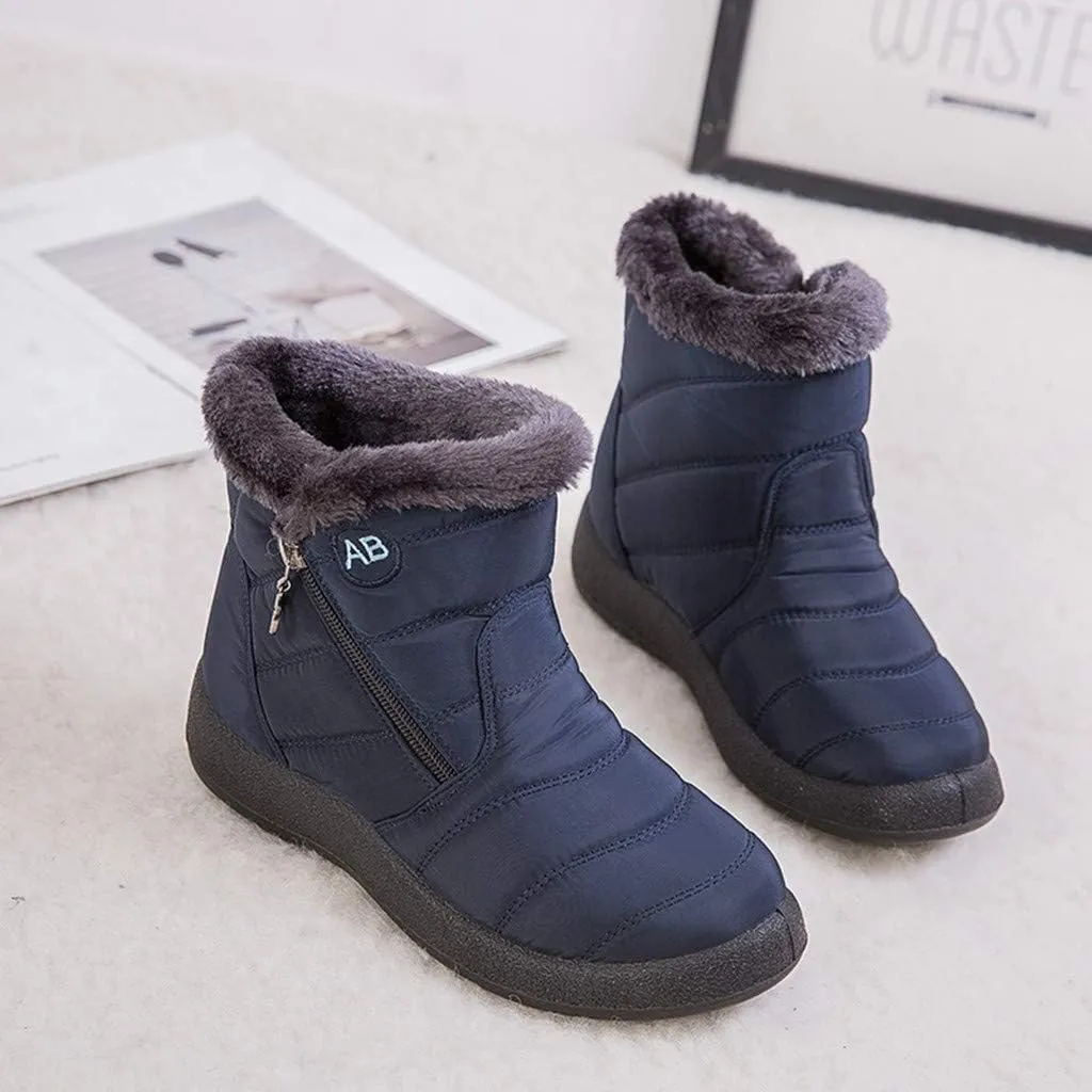 Womens Snow Boots Waterproof Insulated Wide Woman Size 12 Wide Snow Boots Fuzzy Knee High Winter Boots for Women Cute Winter Women Boots Heel Wide Toe Box Women Winter Boot