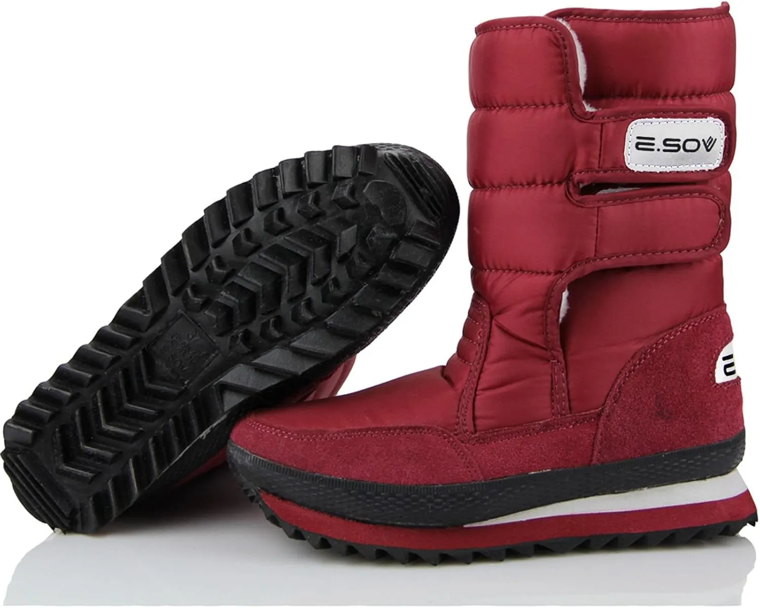 Women's Snow Boots Waterproof Platform Winter Boots Anti-slip Fur Lined Booties Lightweight Slip on Ankle Boots Comfortable Winter Shoes Trekking Shoes
