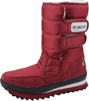 Women's Snow Boots Waterproof Platform Winter Boots Anti-slip Fur Lined Booties Lightweight Slip on Ankle Boots Comfortable Winter Shoes Trekking Shoes