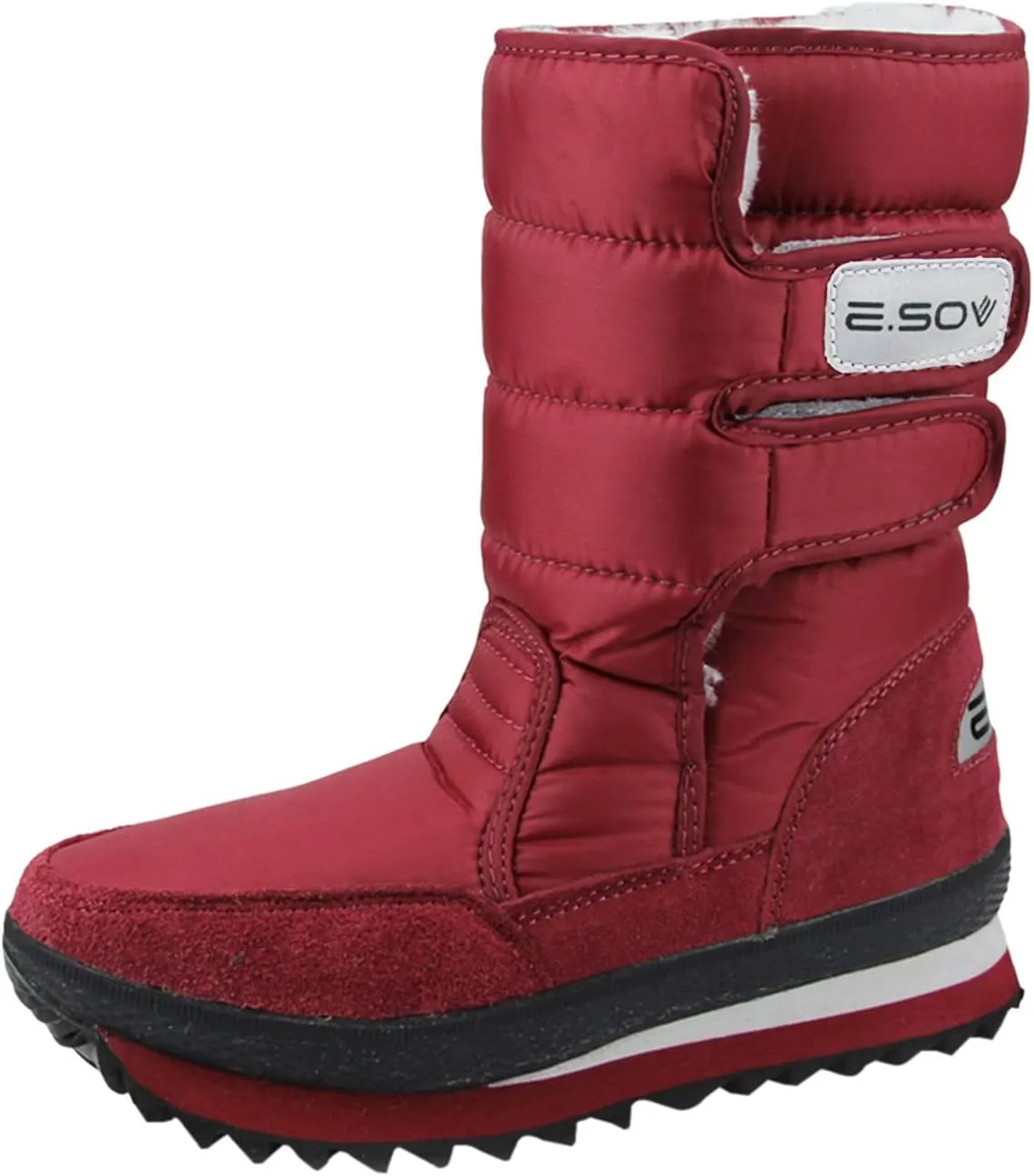 Women's Snow Boots Waterproof Platform Winter Boots Anti-slip Fur Lined Booties Lightweight Slip on Ankle Boots Comfortable Winter Shoes Trekking Shoes