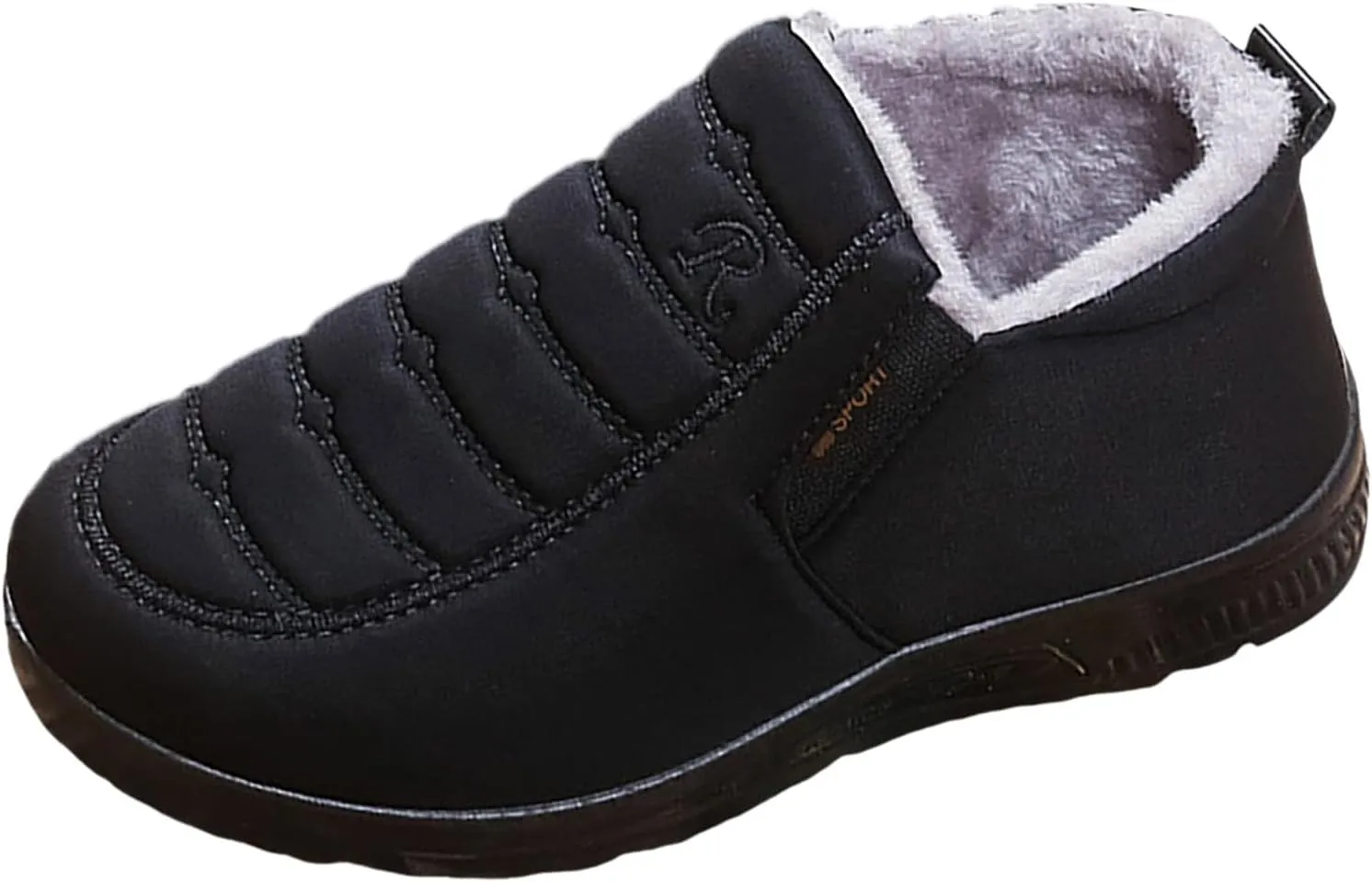 Womens Snow Boots Waterproof Winter Boots Non Slip Warm Fur Booties Lightweight Slip on Ankle Boots Comfortable Winter Shoes Trekking Shoes