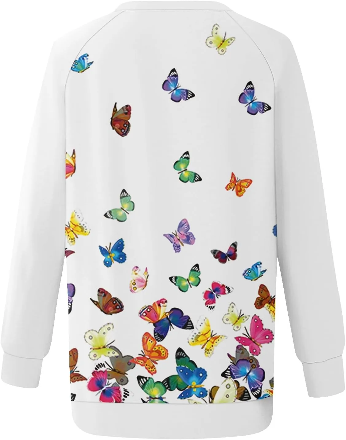 Women's Sweatshirt Long Sleeve Floral Print Loose Fit Tops Crewneck Casual Basics Clothing Clothes