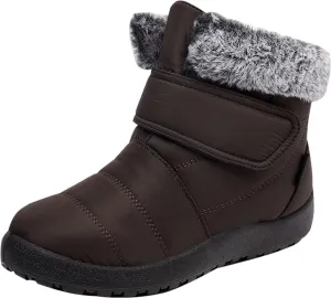 Women's Waterproof Snow Boots Wide Width Women's Waterproof Boots Ankle Winter Boots for Women Waterproof Wide Feet Women's Insulated Winter Boots Size 7.5 Winter Boot for Women Fur