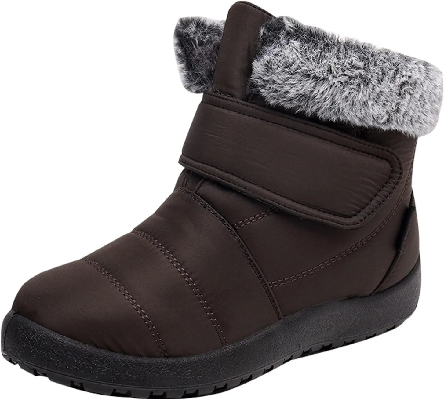 Women's Waterproof Snow Boots Wide Width Women's Waterproof Boots Ankle Winter Boots for Women Waterproof Wide Feet Women's Insulated Winter Boots Size 7.5 Winter Boot for Women Fur