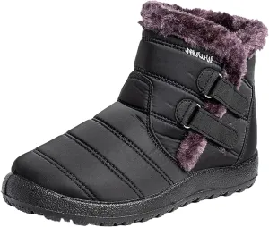 Women's Wide Width Go Snow Boots Womens Boots Winter Waterproof Tall Women's Snow Boots Size 12 Waterproof Comfortable Walking Boots Women Botas Con Casquillo Y Contra El Agua Para Mujer De Trabajo