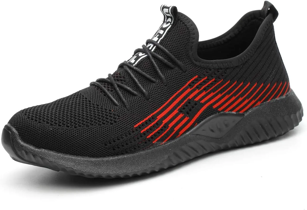 Work Shoes Steel Toe Safety Shoes Puncture Proof Construction Shoes Comfortable Non-Slip Sneakers