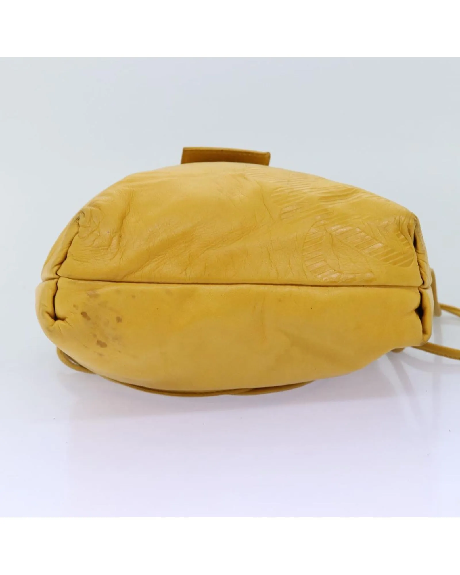 Yellow Leather Shoulder Bag by LOEWE
