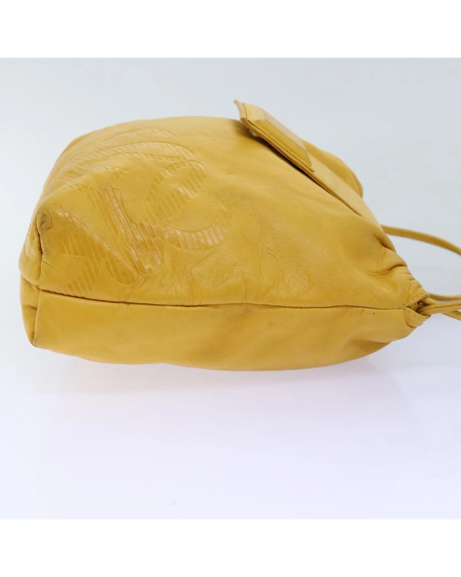 Yellow Leather Shoulder Bag by LOEWE