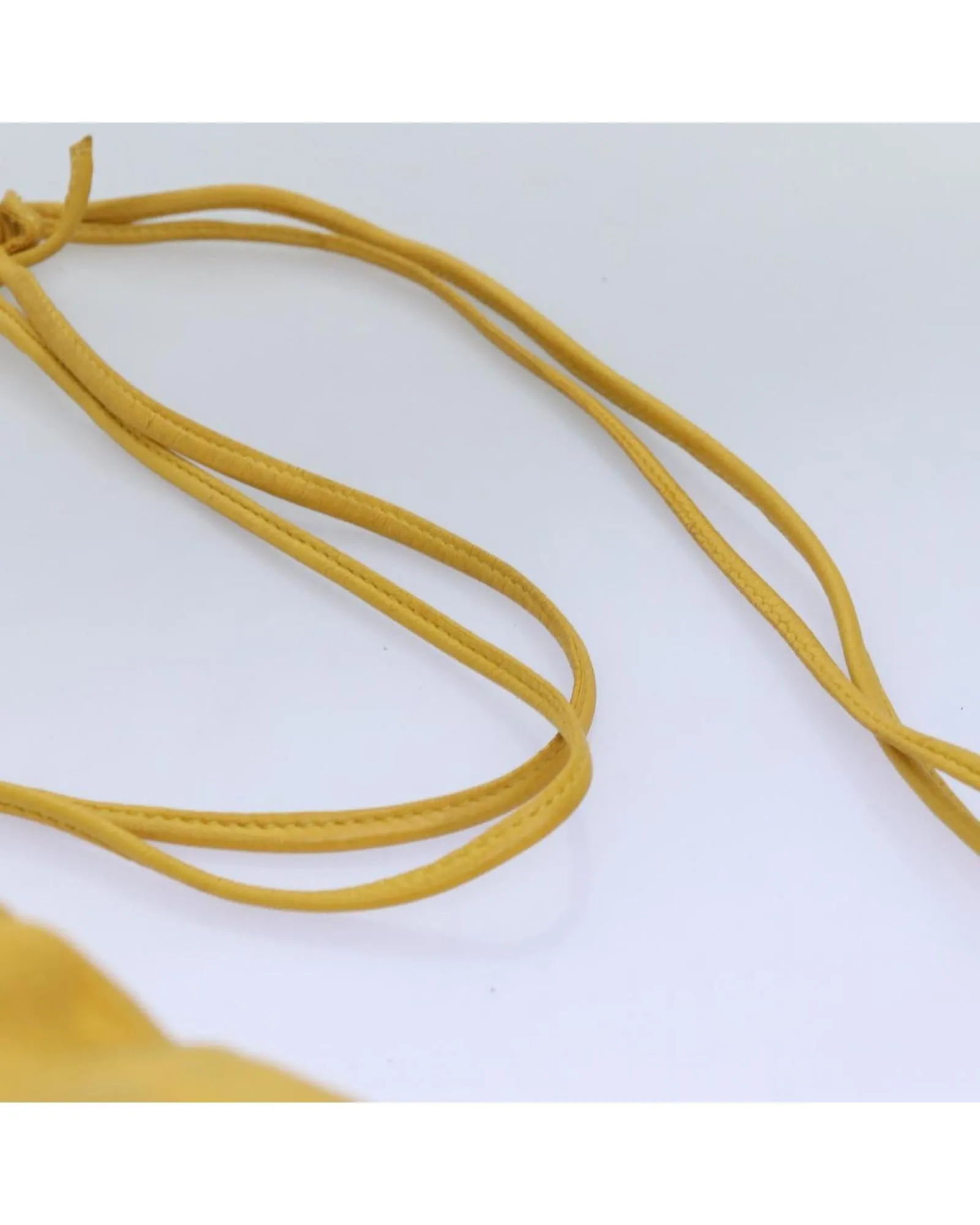 Yellow Leather Shoulder Bag by LOEWE